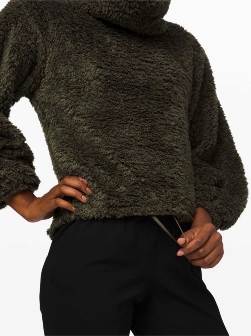 Lululemon Warmth Restore Sherpa Pullover
Dark Olive Size L/XL